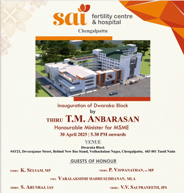 Sai Fertility Center & Hospital Launches Chengalpattu’s First 100-Bedded Private Facility