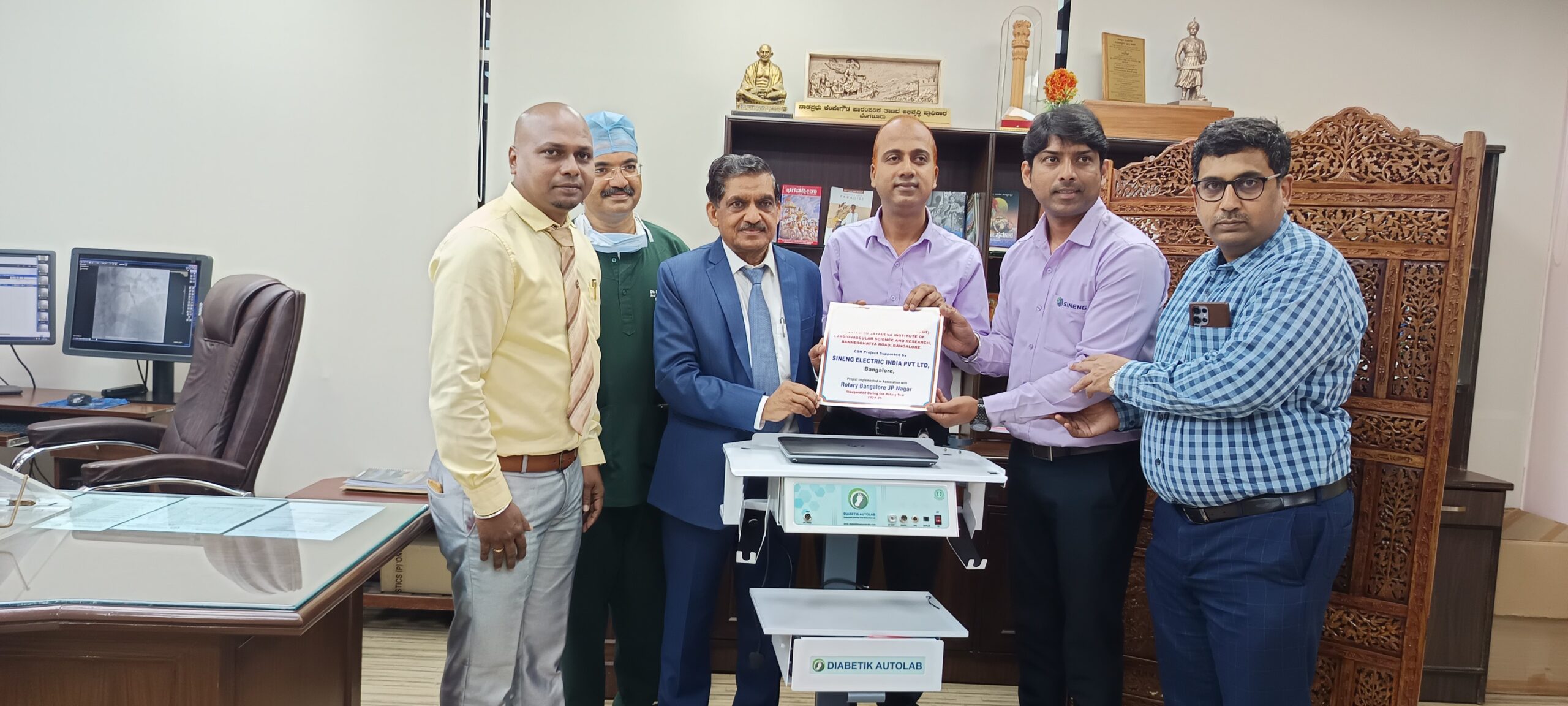 Jayadeva Hospital Launches Advanced Falcon Express Screening Machine to Boost Patient Care