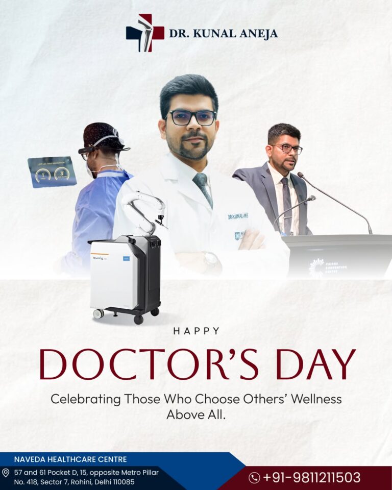 Dr. Kunal Aneja: A Trailblazer in Robotic and AR-Assisted Orthopaedic Surgery Honoured on Doctor’s Day