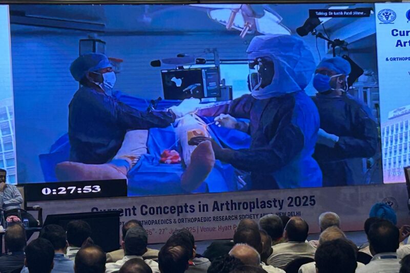 Robotic Hip Replacement Showcased Live at AIIMS During CCA 2025