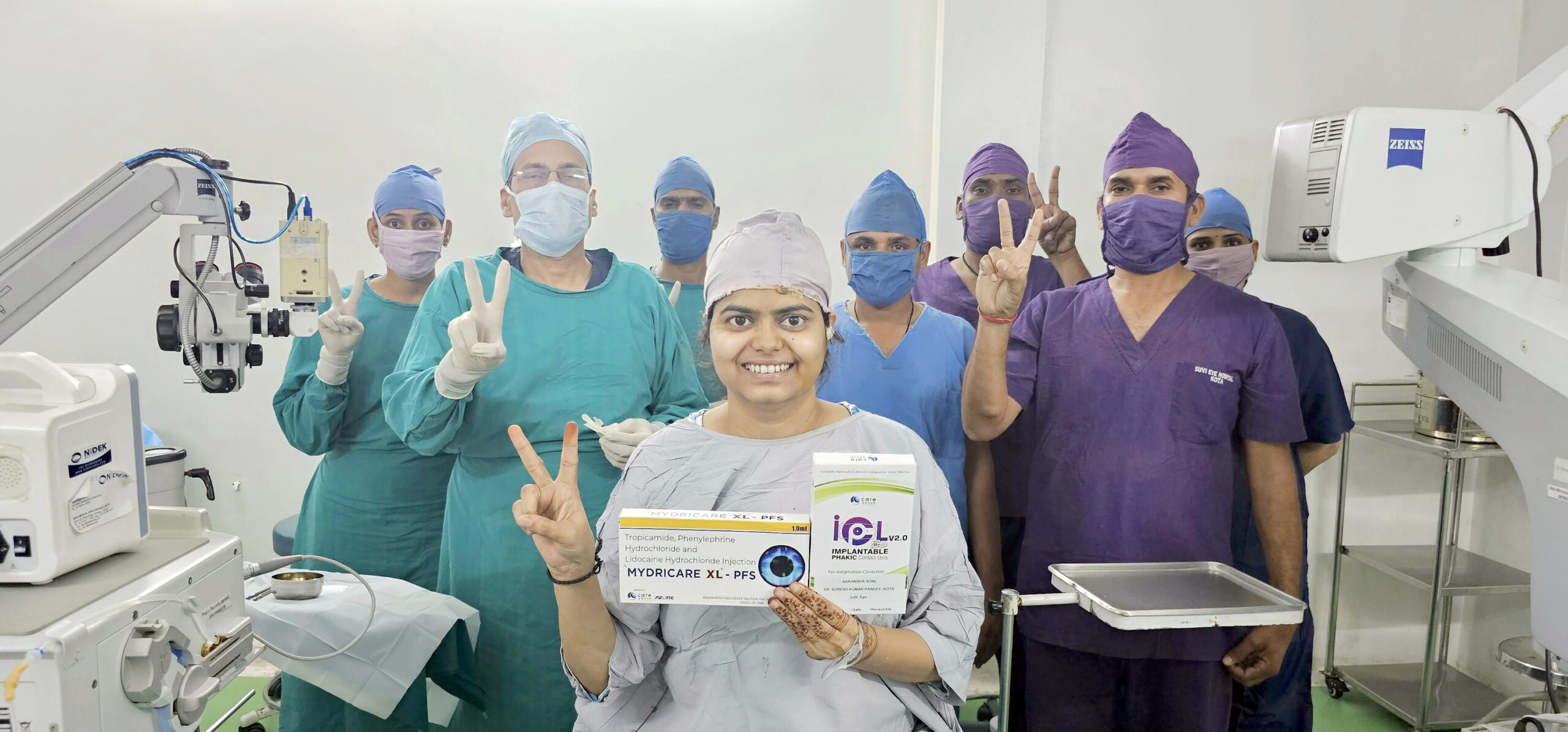 World’s First Mydricare XL PFS Use in Toric IPCL Surgery at SuVi Eye Hospital, Kota