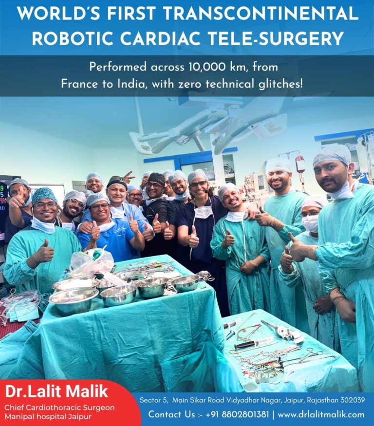 World’s First Transcontinental Robotic Cardiac Tele-Surgery: A Groundbreaking Achievement